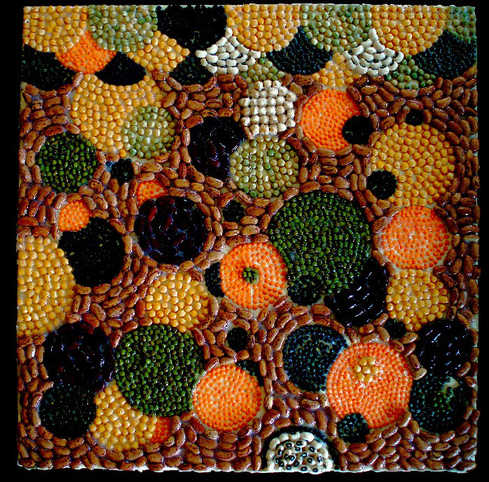 Mosaïque en graine