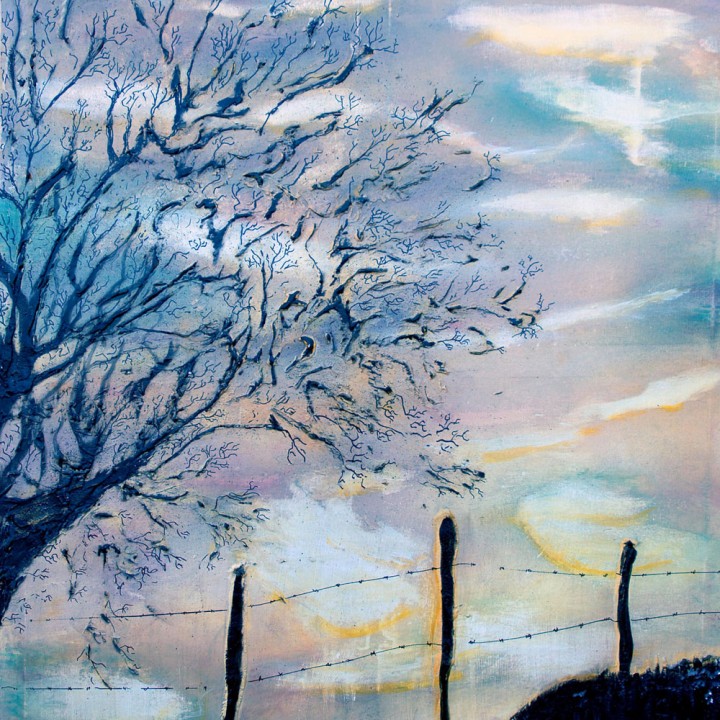 L'arbre derrière les barrières